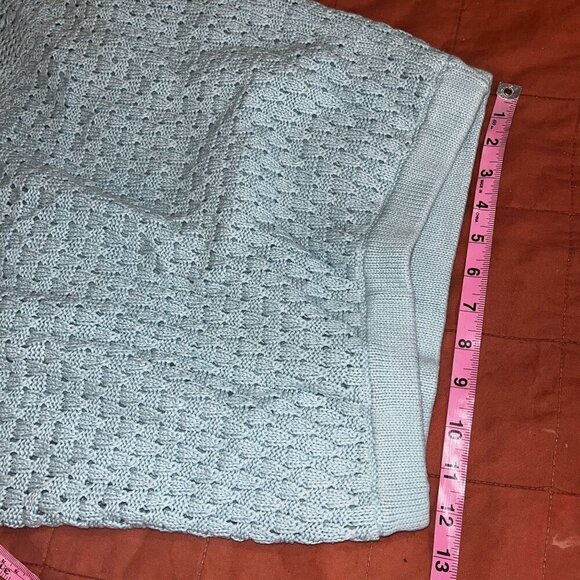 Athleta Womens Knit Lace Skirt S Green Textured Design Elastic Waistband Versati - Picture 7 of 9